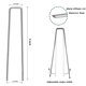 thumbnail image 2 of Grapas para Jardín Jxrhy de Acero Galvanizado en U de 15 cm, 100 piezas, 2 of 6