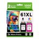 thumbnail image 1 of Cartucho de tinta de repuesto Skyink 61XL para HP 61 XL negro, 1 of 6