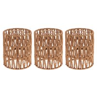 Ioensy - Pantalla De Lámpara Tejida A Mano, Pantalla Colgante Tejida Para Cocina, Comedor, Exterior, 3 Uds.