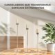 thumbnail image 2 of Candelabro 3 Piezas Porta Vela Centro De Mesa Oro Frances, 2 of 5