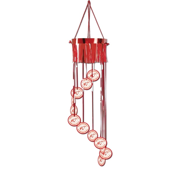 Espiral resplandeciente del 40 aniversario de Decoration Beistle, 1,02 m