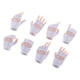 thumbnail image 1 of Modelo De Manos Y Guantes A Escala 1/6 Para Figura Femenina De 12" (blanco), 1 of 5