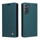 thumbnail image 3 of Funda Billetera de Cuero para Samsung Galaxy S21 con Tarjetero y Soporte - Tapa Magnética Azul, 3 of 6