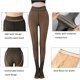 thumbnail image 3 of Mujeres Invierno Tights Fake Fleece Tights Opaque Fleece Lined Leggings Fake Transparent Thermal Pantyhose Elastic Skinny Pants, Negro, One Size, 3 of 7