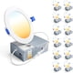 thumbnail image 1 of Luz LED Empotrada Ensenior 4 Pulgadas 12 Pack 5CCT Regulable, 1 of 3