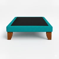 Vitelio - Base De Cama 1 Plaza Color Turquesa