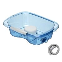 Magideal - Lavabo Para Lavar El Cabello, Bañera Con Manguera De Drenaje, Ayuda Para El Baño, Cuencos Para Champú Portátiles, Lavabo Para Niños Y Personas Mayores Azul