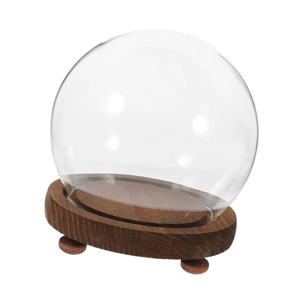 Vitrina De Cristal De Cúpula DIY Para Oficina, Decoración De Recuerdo De Fiesta De Navidad, Hogar, 10cm