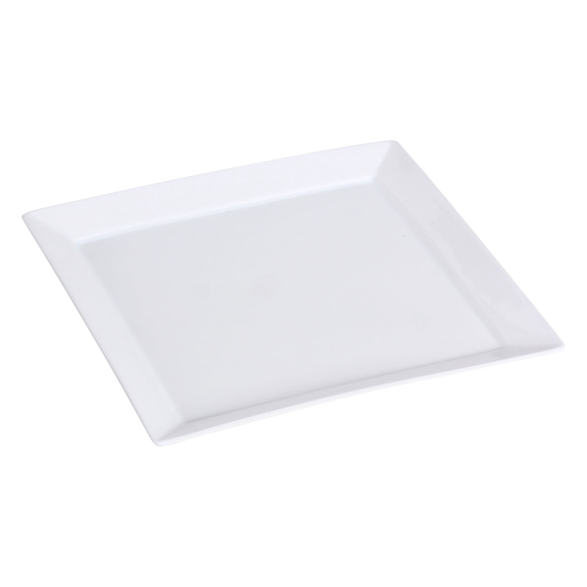 Plato Cuadrado Yanco Lk-109 De 9,25 Pulgadas, Porcelana Blanca, 24
