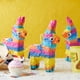 thumbnail image 2 of Paquete de 3 minipiñatas con forma de burro para fiesta de cumpleaños, BLUE PANDA, 2 of 9