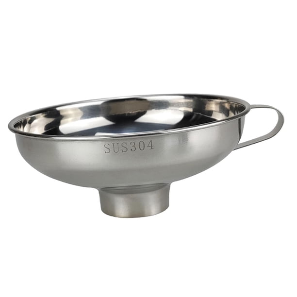 Embudo de tarro de boca ancha con mango, práctico embudo de acero inoxidable para alimentos, embudo de conservas, utensilios de cocina para transferir 108x47x37 cm