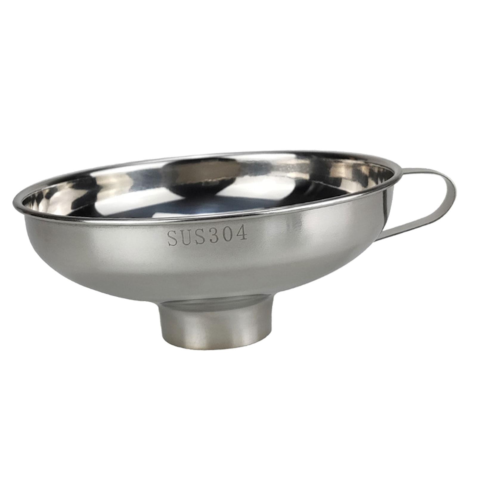 Magideal - Embudo De Tarro De Boca Ancha Con Mango, Práctico Embudo De Acero Inoxidable Para Alimentos, Embudo De Conservas, Utensilios De Cocina Para Transferir 108x47x37 Cm