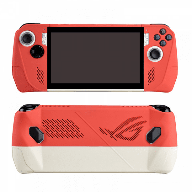 Funda protectora para consola de juegos Asus ROG ALLY Funda protectora para consola de juegos con pintura en aerosol de superficie y color de contraste-Rojo Blanco