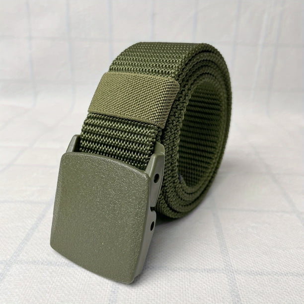 1pc Men's Casual Imitation Nylon Outdoor Anti-static Fashion Belt