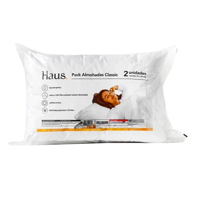 Pack De Almohada Algodón/poliéster 45x65 Cm 1 Un Haus