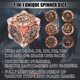 thumbnail image 2 of Spinner de Dados DND Froggod Ruleta 7 en 1 de Metal con Relieve 3D, 2 of 7