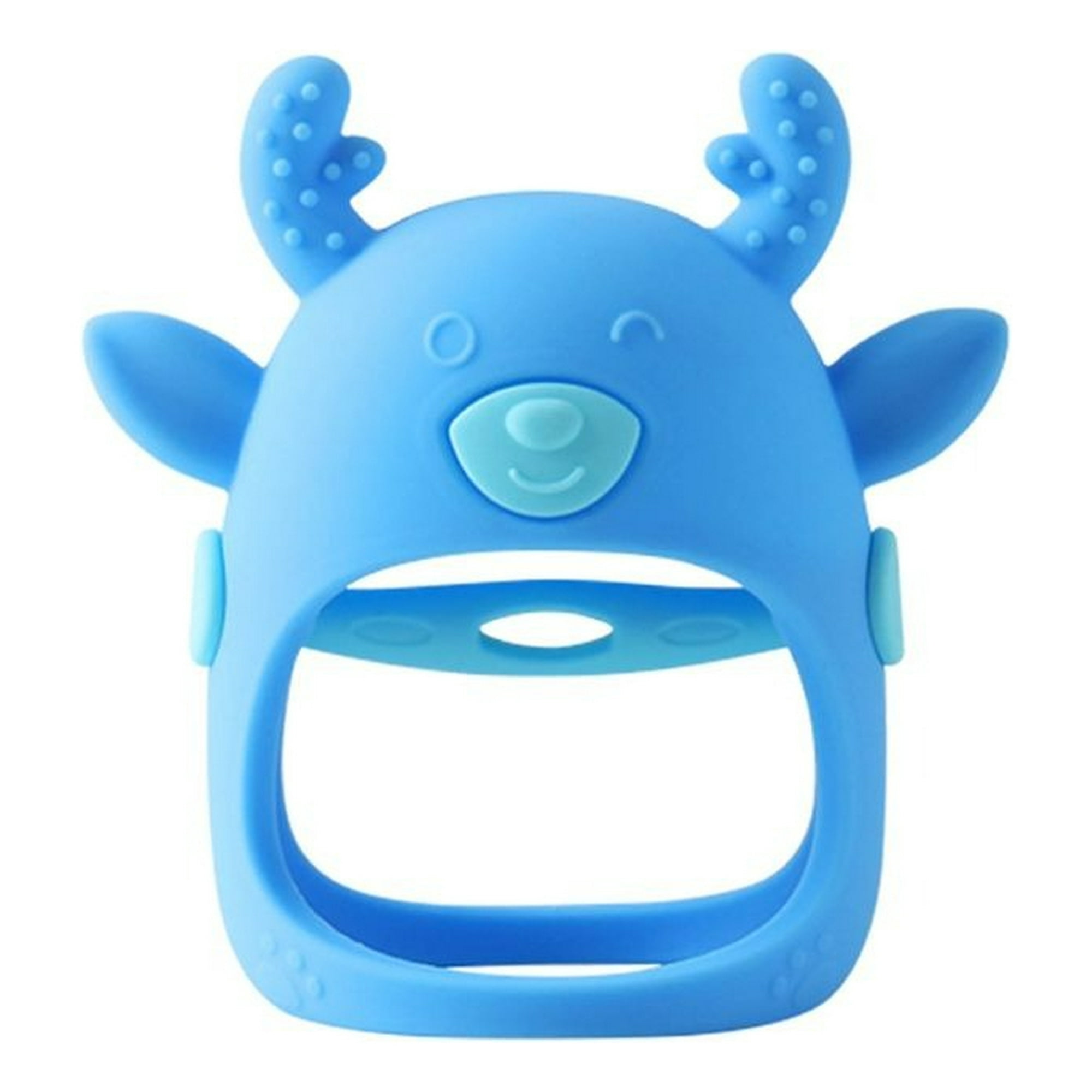 Genérico - Set 3 Mordedor Guante Diseño Alce Silicona Bebe Lau