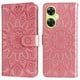 thumbnail image 3 of Funda tipo cartera FOXDOCK para OnePlus Nord CE 3 Lite , diseño girasol en relieve, cuero PU, cierre magnético, soporte y tarjetero, 3 of 5