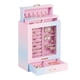 thumbnail image 1 of Organizador de joyas para niñas y mujeres con 3 cajones y ventana de cristal, 1 of 9