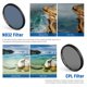thumbnail image 3 of Kit de filtros para lente de cámara NEEWER 52 mm 7 piezas ND CPL GND, 3 of 8