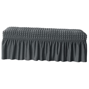 Magideal - Funda Para Banco De Comedor, Elásticas Extraíbles Para Sillas, De Funda De Asiento Elástico, Funda De Cojín Para Banco Para , Gris Gris Oscuro