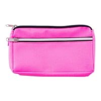 Adix - Estuche Escolar Triple Cierre Rosado Neon