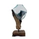 thumbnail image 1 of Terrario Sculpture Cohasset de vidrio fundido y madera de 18 cm de altura, 1 of 2