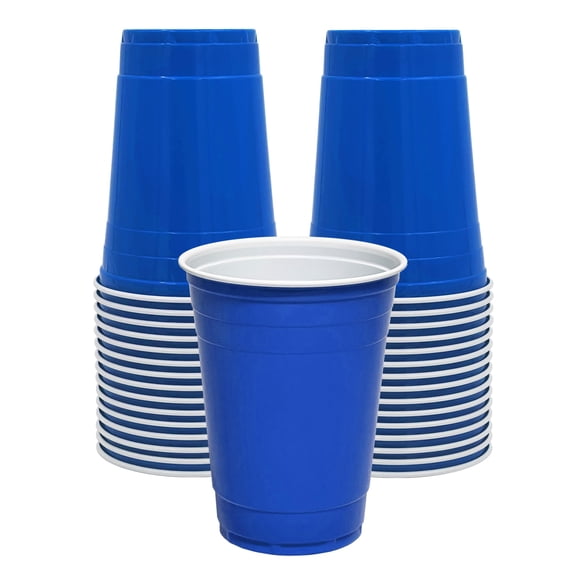 Vasos de Fiesta PAMI Azul 473 ml - Pack de 30 Desechables