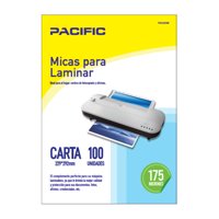 Pacific - 100 Laminas Micas Termolaminadora Carta 175 Micrones - Ps