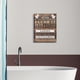 thumbnail image 4 of 1pc Rustic Bathroom Canvas Wall Art - Funny Laundry Room Decor with Brown Prints - No Frame Required, 4 of 4