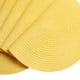 thumbnail image 3 of Juego de 4 manteles individuales redondos de algodón trenzado, antideslizantes, lavables, de 38 cm, color amarillo, 3 of 5