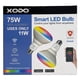 thumbnail image 3 of Bombillas LED Xodo BR30 E26 900LM Multicolor Paquete de 2, 3 of 6