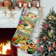 thumbnail image 1 of Robin Hood Tema: Calcetines de Navidad, fino lino blanco para colgar en escaleras y chimenea, decoración navideña para el hogar, regalo de Navidad.54cm×38cm, 1 of 5