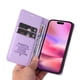 thumbnail image 5 of Funda Billetera de Cuero para iPhone 16 con Tarjetero y Soporte - Tapa Magnética Morado, 5 of 6