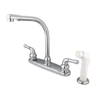 Grifo De Cocina Kingston Brass Magellan De Doble Manija Cromado
