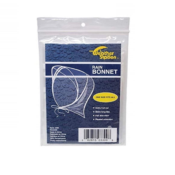 Rain Bonnet Chaby International 3300 de plástico, paquete de 24