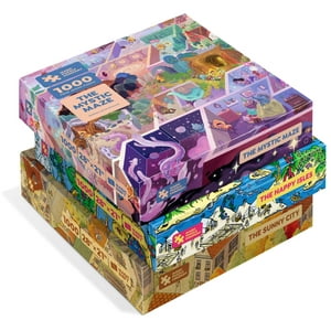 Rompecabezas Magic Puzzle Company, Paquete De 3, 1000 Piezas