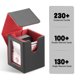 thumbnail image 3 of Caja de cubierta MTG HSMH para escaparate Commander, negro y rojo, 3 of 7