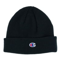 Beanie Champion Con Puños Acanalados Negros Para Invierno, Paquete De 2