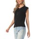 thumbnail image 4 of INSPIRE CHIC Chaleco de Verano para Mujer Cuello Redondo Sin Mangas Suéter Ligero Casual Tejido Pullover Tops de Tirantes XS Negro, 4 of 6
