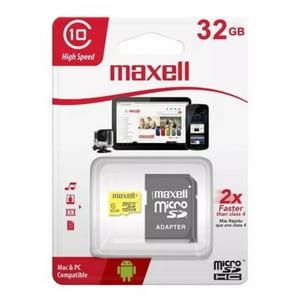 Maxell - Tarjeta Micro Sd Memoria 32Gb Cl 10 90Mb/S