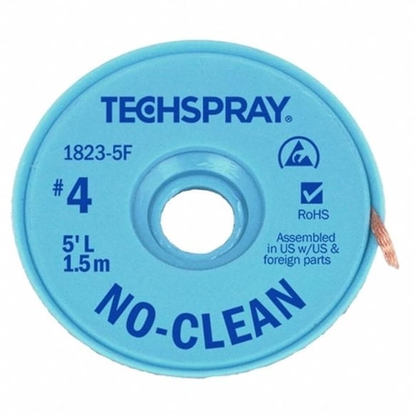 Trenza para Soldadura Techspray No-Clean Azul #4 1.5 m