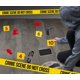 thumbnail image 4 of Kit de decoración para la escena del crimen Tapix con cinta adhesiva y rotuladores para la escena del crimen, 4 of 7