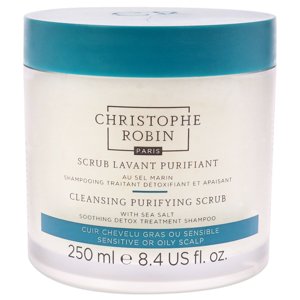 Christophe Robin - Exfoliante Limpiador Purificante Con Sal Marina De Para Unisex - Exfoliante De 8,4 Oz