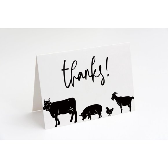 Tarjetas de Agradecimiento Red Door Inspirations – Pack de 10