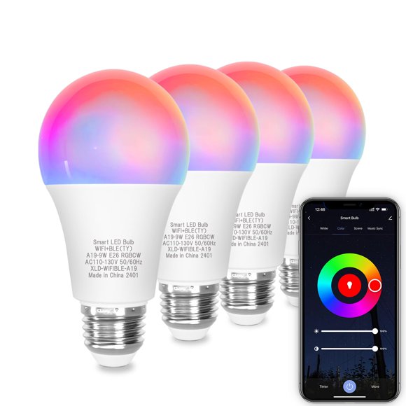 Bombilla Inteligente ORALUCE 9W Regulable Multicolor Pack de 4 110V