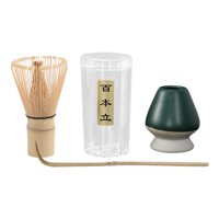 Magideal - Juego De Matcha Japonés Tradicional, Soporte Para Matcha, Cuchara Tradicional, Mano De Obra Exquisita, Matcha Duradero Para Regalos De Verde