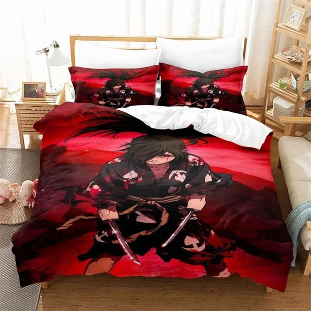 Dororo Bedding Set,Duvet Cover Comforter Bed Set Quilt Cover Pillowcase,King Queen Twin Size Boys Girls AdultsBed Sheets