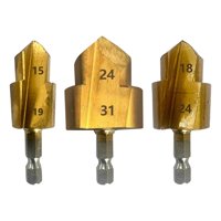 Magideal - 3 Piezas, Paquete De 3 Brocas Escalonadas De Elevación Ppr, Rodamientos De Acero, Instalación Y Reparación De Plomería Resistentes, Instalación Fácil