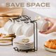 thumbnail image 4 of Tazas de espresso Lareina 3 oz, juego de 6 con platillos y soporte, 4 of 6